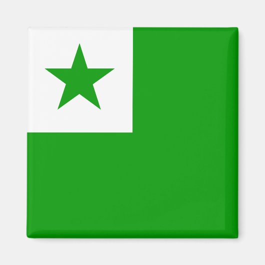 Esperanto-Flagge Magnet (Vorne)