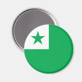 Esperanto-Flagge, Magnet (Vorderseite/Rückseite)