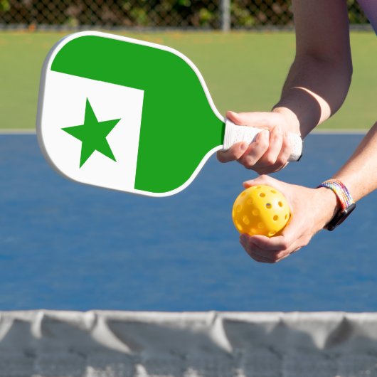 Esperanto-Flagge Pickleball Schläger (InSitu)