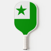 Esperanto-Flagge Pickleball Schläger (Rückseite)
