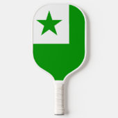 Esperanto-Flagge Pickleball Schläger (Vorderseite)