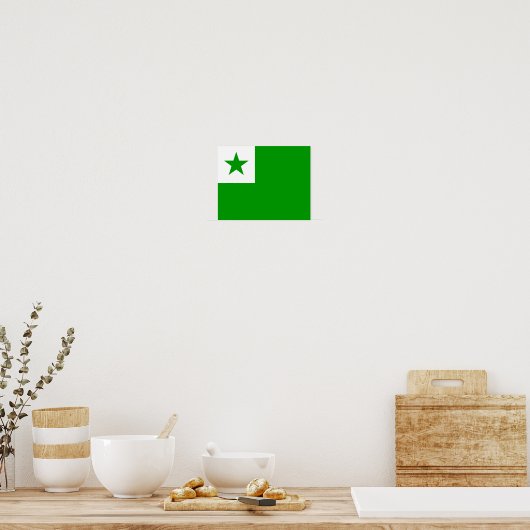 Esperanto-Flagge Poster (Küche)