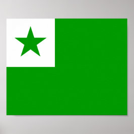Esperanto-Flagge Poster