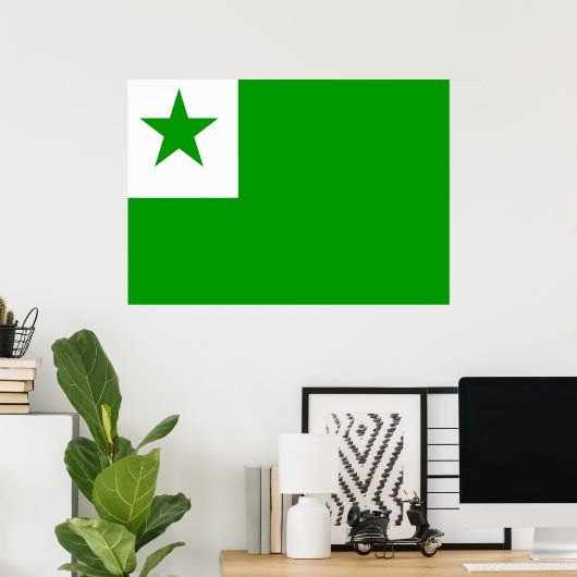 Esperanto-Flagge Poster (Heimbüro)