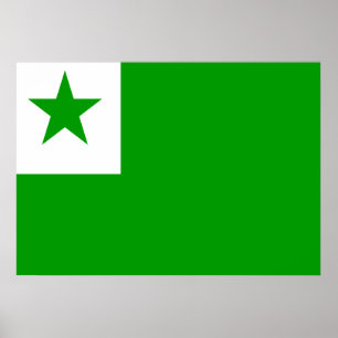 Esperanto-Flagge Poster