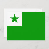 Esperanto-Flagge Postkarte (Vorne/Hinten)