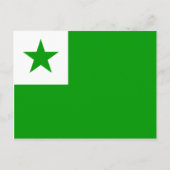 Esperanto-Flagge Postkarte (Vorderseite)