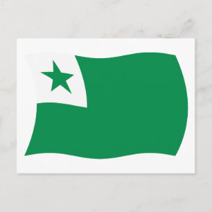 Esperanto-Flagge-Postkarte Postkarte