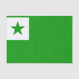 Esperanto-Flagge Seidenpapier