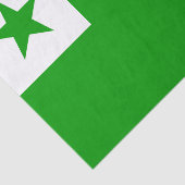 Esperanto-Flagge Seidenpapier (Ausschnitt)