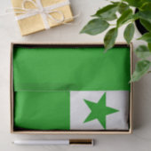 Esperanto-Flagge Seidenpapier (Geschenk)
