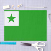 Esperanto-Flagge Seidenpapier (Handwerk)