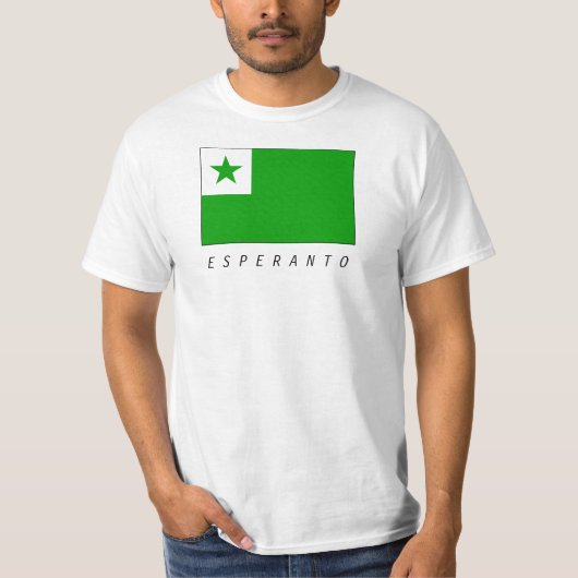 Esperanto Flagge T-Shirt (Vorderseite)