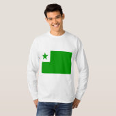 Esperanto-Flagge T-Shirt (Vorne ganz)