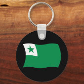 Esperanto-Flaggen-Schlüsselanhänger Schlüsselanhänger (Vorderseite)