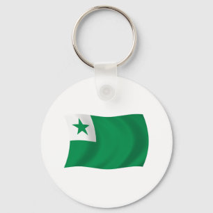 Esperanto-Flaggen-Schlüsselanhänger Schlüsselanhänger