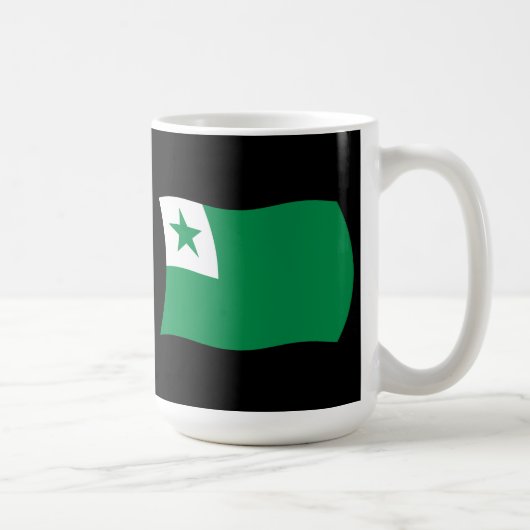 Esperanto-Flaggen-Tasse Kaffeetasse (Rechts)