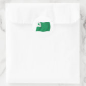 Esperanto-Flaggenaufkleber Runder Aufkleber (Tasche)