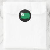 Esperanto-Flaggenaufkleber Runder Aufkleber (Tasche)