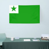 Esperanto-Flaggenbanner Banner (Messeveranstaltung)