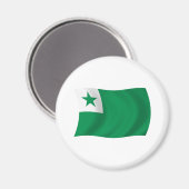Esperanto-Flaggenmagnet Magnet (Vorderseite/Rückseite)