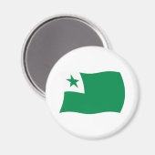 Esperanto-Flaggenmagnet Magnet (Vorderseite/Rückseite)