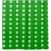 Esperanto: Grüne Flagge Duschvorhang (Vorderseite)
