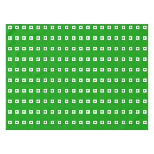 Esperanto: Grüne Flagge Tischdecke (Vorderseite (Horizontal))
