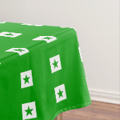 Esperanto: Grüne Flagge Tischdecke (Beispiel)