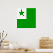 Esperanto Hochwertige Flagge Poster (Küche)