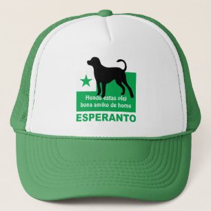 Esperanto / "Hundo estas plej bona amiko de homo", Truckerkappe