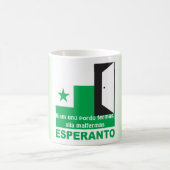 Esperanto "Kiam unu pordo fermas, alia malfermas " Kaffeetasse (Mittel)