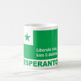 Esperanto/"Liberulo iras, kien Li deziras", Kaffeetasse