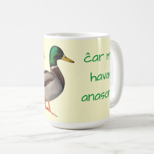 Esperanto: Mir geht es gut, weil ich eine Ente hab Kaffeetasse
