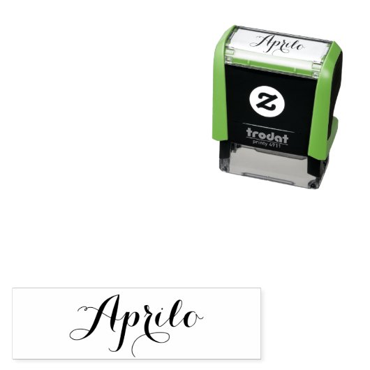 Esperanto: Monat: Aprilo (April) Permastempel (Beispiel)