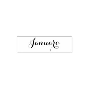 Esperanto: Monat: Januaro (Januar) Permastempel