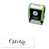 Esperanto: Monat: Oktobro (Oktober) Permastempel (Beispiel)