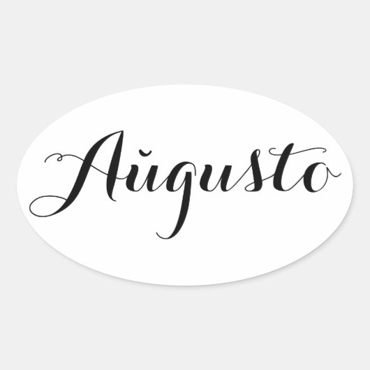 Esperanto Month Stickers - ARahgusto (August) (Vorderseite)