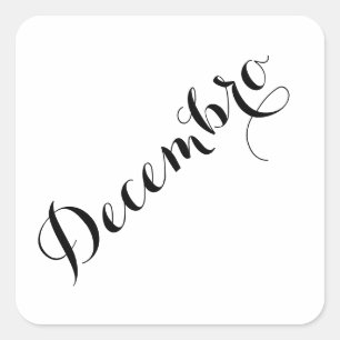 Esperanto Month Stickers - Decembro (Dezember)
