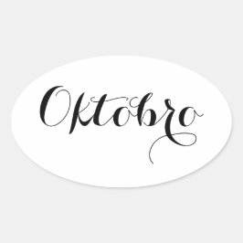 Esperanto Month Stickers - Oktobro (Oktober)