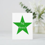 Esperanto: Ni festu! Einladung (Stehend Vorderseite)