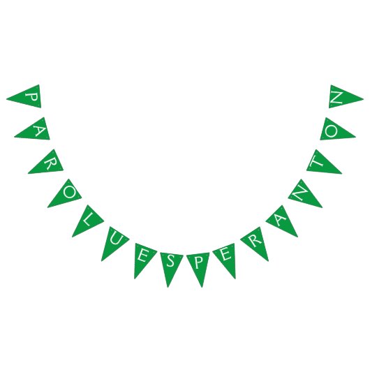 Esperanto: Parolu Esperanton Wimpelkette (Alle)