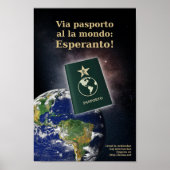 Esperanto passaporte poster (Vorne)