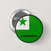 Esperanto Roundel Qualität Flagge Button (Vorne & Hinten)