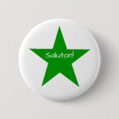 Esperanto: Saluton Button (Vorderseite)