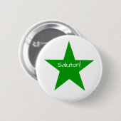 Esperanto: Saluton Button (Vorne & Hinten)