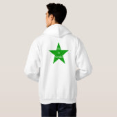Esperanto: Saluton/Ĝis La revido Hoodie (Schwarz voll)