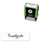 Esperanto: Tag der Woche: Vendredo (Freitag) Permastempel (Beispiel)