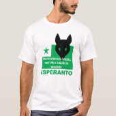 Esperanto/"Vulpo mienon ŝanĝas,… " T-Shirt (Vorderseite)
