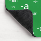 Esperanto-Wortenden, Mousepad (Ecke)